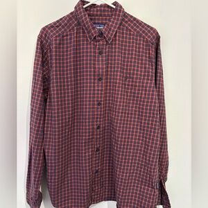 Patagonia Plaid Cotton Button Down Size Large